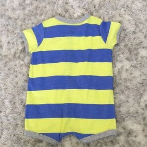 Carter's One Pieces - 3 M Carter’s Blue and Yellow bodysuit Carter's One Pieces - 3 M Carter’s Blue and Yellow bodysuit